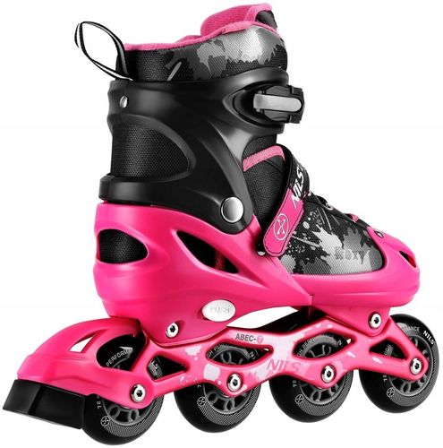 Łyżworolki NILS EXTREME NA18137A (rozmiar 39-42) Czarno-różowy na Arena.pl