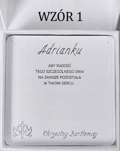 Pamiątka Komunii Świętej Srebrny łańcuszek z krzyżykiem srebro 925 na Arena.pl