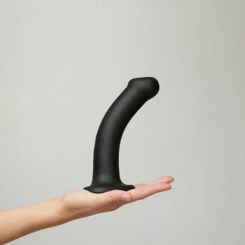 semi realistic dual density bendable dildo black   m na Arena.pl