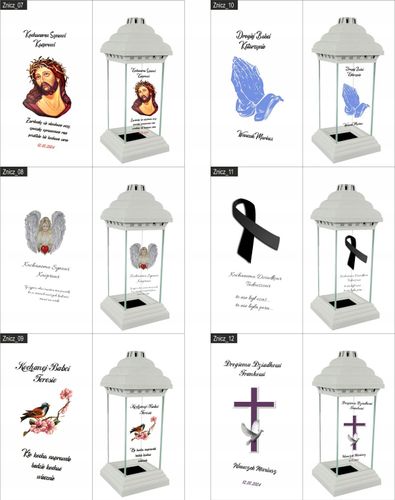 Znicz z nadrukiem grawerem DLA MATKI CHRZESTNEJ na Arena.pl