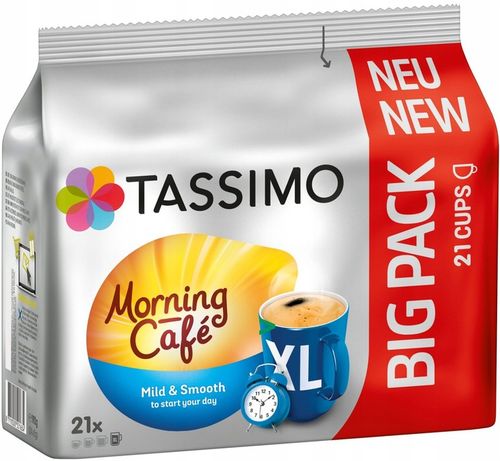 Kapsułki TASSIMO Jacobs Morning Cafe MILD XL 21 na Arena.pl