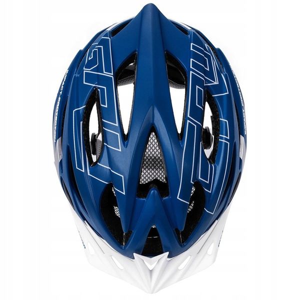 Kask rowerowy regulowany METEOR GRUVER blue/white r.L 58-61 cm zdjęcie 8
