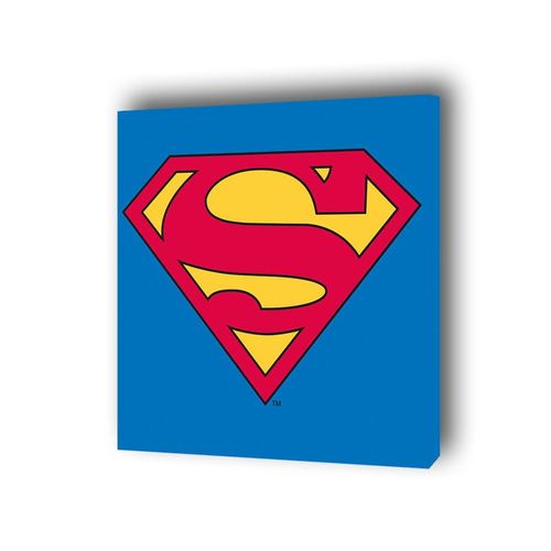 Superman Logo - obraz na płótnie 40x40 cm na Arena.pl