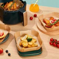 Wkłady do Air Fryera Frytkownicy Beztłuszczowej Tacki 100szt. Fryer Papier