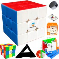PROFESJONALNA KOSTKA 3x3 MAGNETYCZNA GAN MONSTER GO + PODSTAWKA + ALGORYTMY