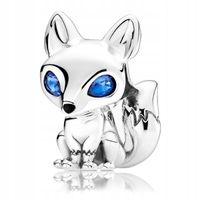 Zawieszka SREBRO 925 Charms Koralik Lis