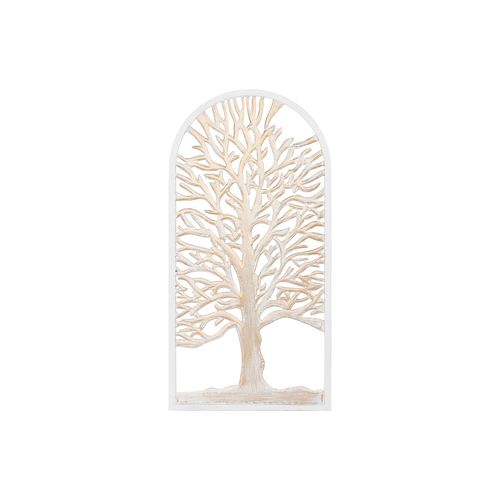 Figurka Dekoracyjna Home ESPRIT Biały Beżowy Drzewo Wytrawianie na Arena.pl
