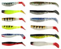 Zestaw 12 szt guma kopyto ripper przynęta na szczupaka sandacza 10cm i 12cm