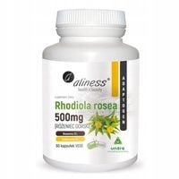 ALINESS RHODIOLA ROSEA Różeniec Górski 500 mg 60 kaps STRES ENERGIA PAMIĘĆ