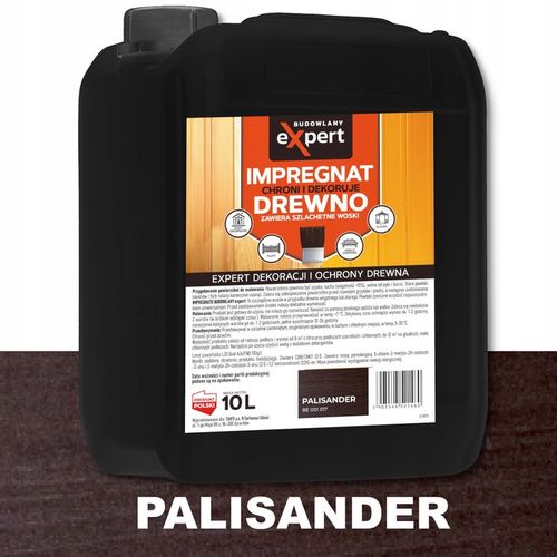 TRWAŁY IMPREGNAT DEKORACYJNY I FARBA 2w1 DO DREWNA OGRODOWEGO Z WOSKAMI 10L na Arena.pl