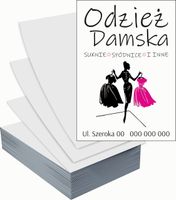 Ulotki A4 reklamowe firmowe 100szt projekt w cenie SKLEP ODZIEŻ DAMSKA