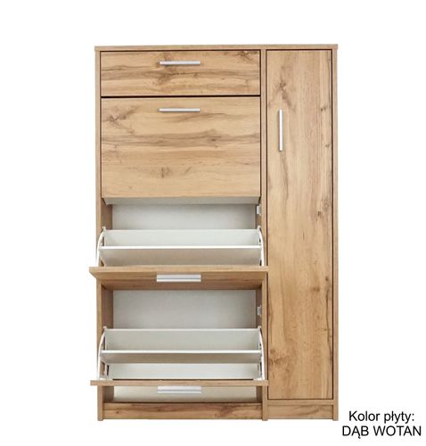 Szafka na buty z szufladą MALTA 3 SM kolor: DĄB WOTAN na Arena.pl