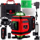 POZIOMICA LASEROWA LASER KRZYŻOWY 360 4D ZIELONY ELEKTRONICZNY