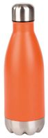Butelka stalowa PARKY, pomarańczowy, srebrny