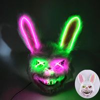 Maska LED Krwawa Futrzana Niedźwiedzia Kolor: Bunny 2