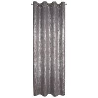 Zasłona zaciemniająca błyszcząca na taśmie ELISES 140X250 stalowa + srebrna