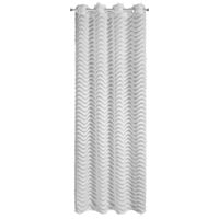 Firana gotowa na przelotkach MISTI 140x250 biała frędzle fale