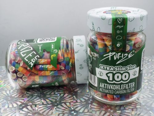 Filtry Purize RAINBOW  XTRA Slim 100 szt. śr. 6 mm - filtry węglowe na Arena.pl