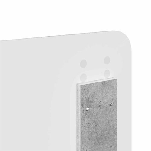 Zagłówek Betonowy szary 200 cm Materiał drewnopochodny na Arena.pl