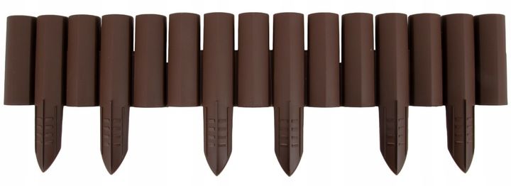 Palisada Ogrodowa Paliki Brąz 2,7 m Border Płotek zdjęcie 13