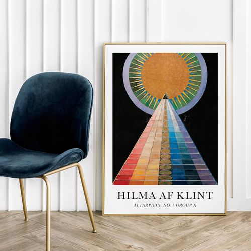 Plakat hilma af klint piramida 70x100 cm na Arena.pl