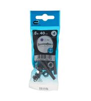 Śruba 6x40mm metryczny skok gwintu 8 szt. łeb 6-kątny fra