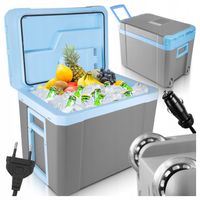 LODÓWKA TURYSTYCZNA SAMOCHODOWA 35L PRZENOŚNA KÓŁKA GRZANIE 2W1 12V/230V