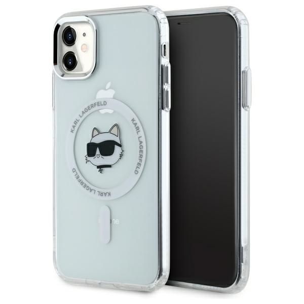 Etui Karl Lagerfeld do iPhone 11, iPhone XR, Biały, MagSafe zdjęcie 1