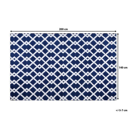 Dywan 140 x 200 cm niebieski SERRES na Arena.pl