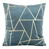 Poszewka welwetowa z nadrukiem BLINK29 45X45 niebieska