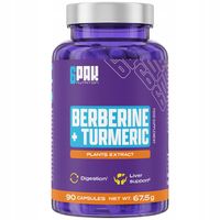 BERBERYNA + KURKUMINA 600 MG Glukoza Cukier Trawienie Wątroba Na 90 DNI