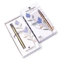 długopis w pudełku ptn 222-gb-8501 olive-silver