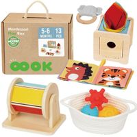 WOOPIE GREEN Box Pudełko XXL Montessori Edukacyjne 6w1 Sensoryczne