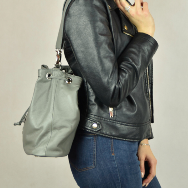 T-11 Torebka worek-light grey KEMER zdjęcie 2