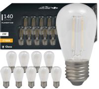 Żarówki Ledowe Retro Edison Led E27 Filament Vita St14 2700K 2W