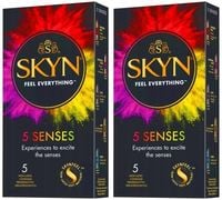 SKYN SENSES mix prezerwatywy potęgujące orgazm z wypustkami 10 szt.