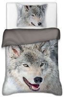 Pościel 140X200 Bawełniana Wild Nature Wilk