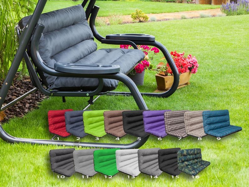 Poduszka ANIA na Huśtawkę, Ławkę Ogrodową 150cm, WODOODPORNA poducha zdjęcie 8