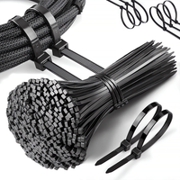 TRYTYTKI Opaski Zaciskowe 3,6x150mm 100SZT Czarne Bardzo Mocne Kablowe