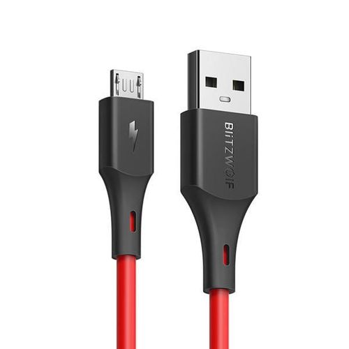 Kabel Micro USB BlitzWolf BW-MC14 2A 1,8m (czerwony) na Arena.pl