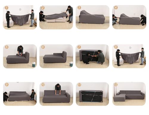 Pokrowiec na sofę narożną Jaotto elastyczny antypoślizgowy biały (3+3) na Arena.pl