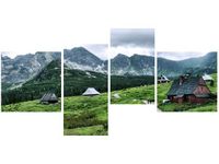 140CM 70 OBRAZ CHATY TATRZAŃSKIE ŚCIENNY