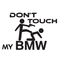 Naklejka BMW na auto samochód WYTRZYMAŁA FOLIA SAMOCHODOWA 10 cm