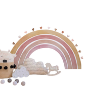 Naklejki ścienne tkanina duża tęcza 160x85cm dekoracja pokoju dziecka