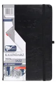 Jazz Kalendarz A5 Dzienny Czarny 2026
