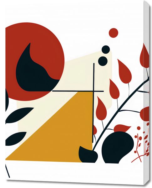 Obraz 70x90cm Ogień i Flora zdjęcie 1