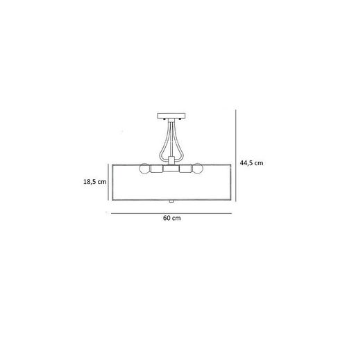 Lampa sufitowa Berella Light Elda 60 BL0336 na Arena.pl