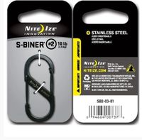Karabińczyk Nite Ize S-Biner #2 black Steel SB2-03-01