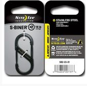 Karabińczyk Nite Ize S-Biner #2 black Steel SB2-03-01