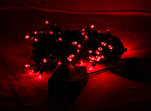 Lampki choinkowe 100 sztuk LED CZERWONE programato na Arena.pl